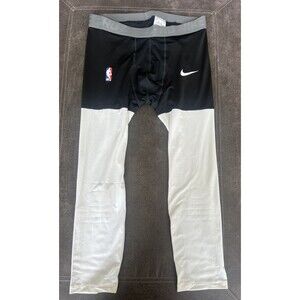 3XL Nike Pro NBA Compression Pants Length Black/White AT9764-011